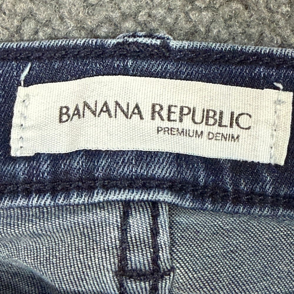 Banana Republic Jeans Womens 28 Blue Skinny Ankle Premium Denim Stretch Slim Fit - Picture 5 of 9